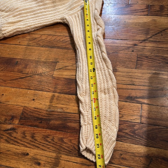 NAADAM Women's Cashmino Cable Quarter Zip‎ Comfy Popover Sweater Cream  Size XS - Picture 8 of 12